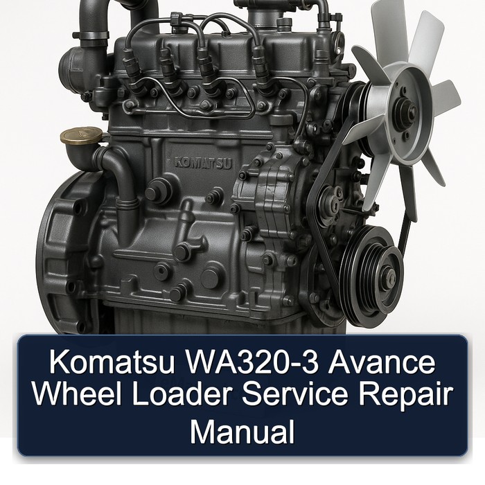 Komatsu WA320-3 Avance Wheel Loader Service Repair Manual 