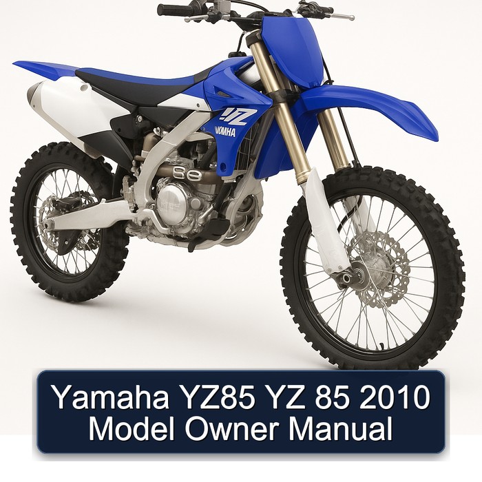 Yamaha YZ85 YZ 85 2010 Model Owner Manual