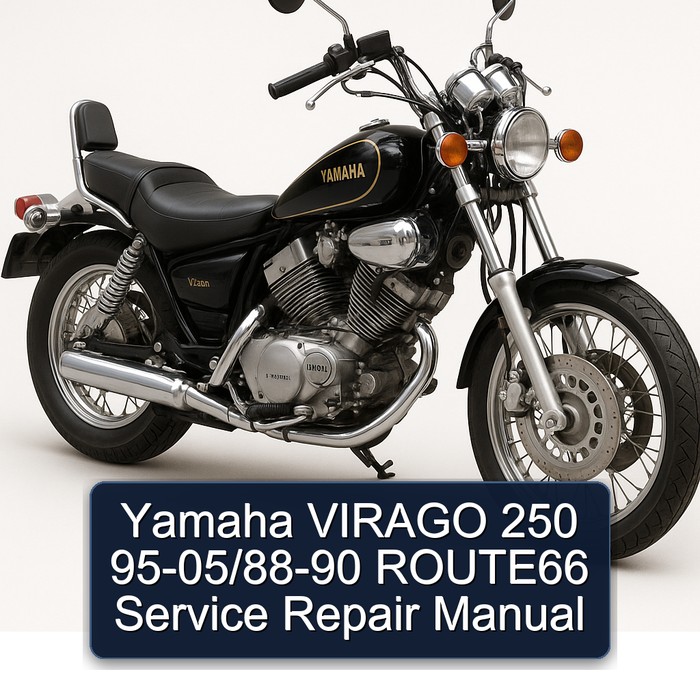 Yamaha VIRAGO 250 95-05/88-90 ROUTE66 Service Repair Manual 
