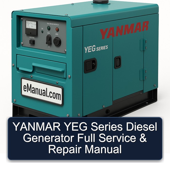 YANMAR YEG Series Diesel Generator Full Service & Repair Manual