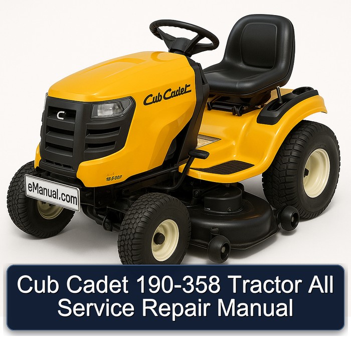 Manual de Reparación Completa para Tractor Cub Cadet 190-358