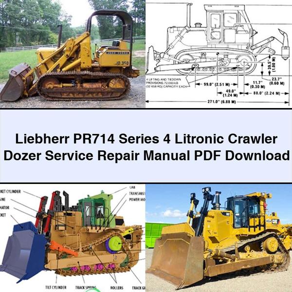 Liebherr PR714 Series 4 Litronic Crawler Dozer Service Repair Manual 