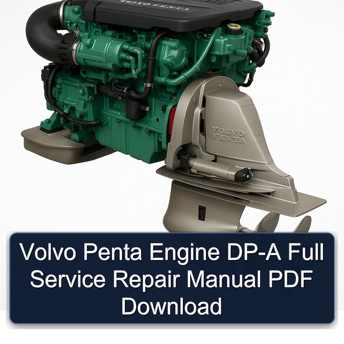 Volvo Penta Engine DP-A Full Manual de servicio y reparación PDF Download