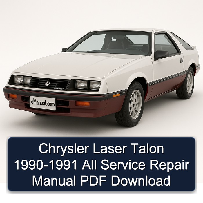 Chrysler Laser Talon 1990-1991 All Manual de servicio y reparación PDF Download