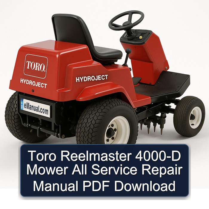 Toro Reelmaster 4000-D Mower All Service Repair Manual PDF Download