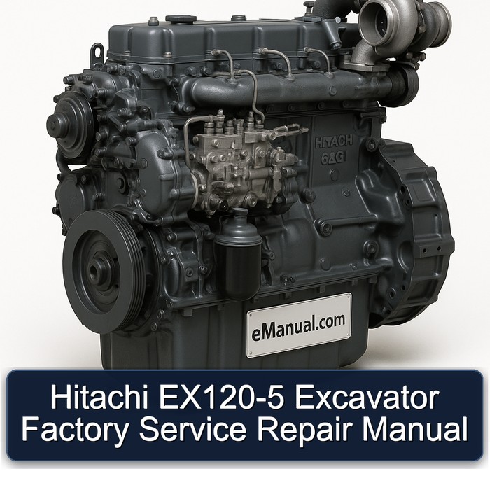 Hitachi EX120-5 Excavator Factory Manual de servicio y reparación