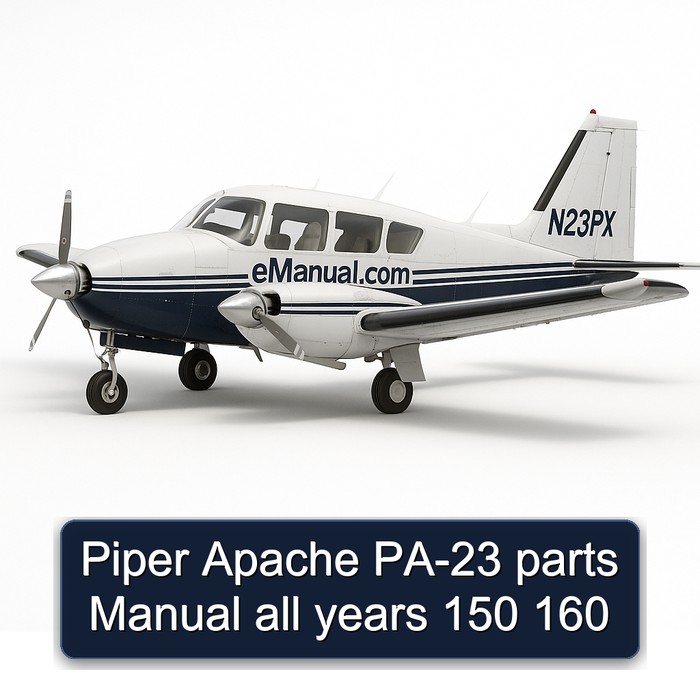 Piper Apache PA-23 parts Manual all years 150 160