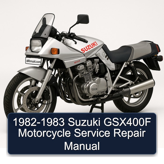 1982-1983 Suzuki GSX400F Motorcycle Manual de servicio y reparación