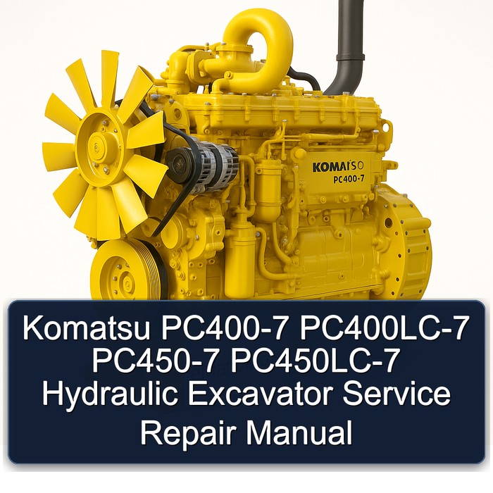 Komatsu PC400-7 PC400LC-7 PC450-7 PC450LC-7 Hydraulic Excavator Manual de servicio y reparación
