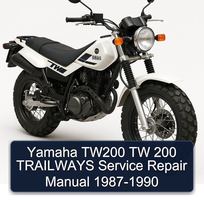 Yamaha TW200 TW 200 TRAILWAYS Manual de servicio y reparación 1987-1990
