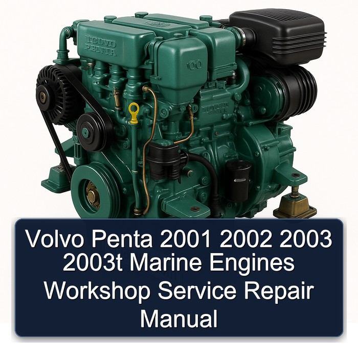 Volvo Penta 2001 2002 2003 2003t Marine Engines Workshop Manual de servicio y reparación