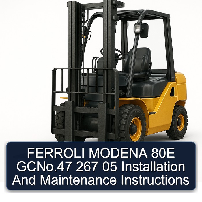 FERROLI MODENA 80E GCNo.47 267 05 Installation And Maintenance Instructions