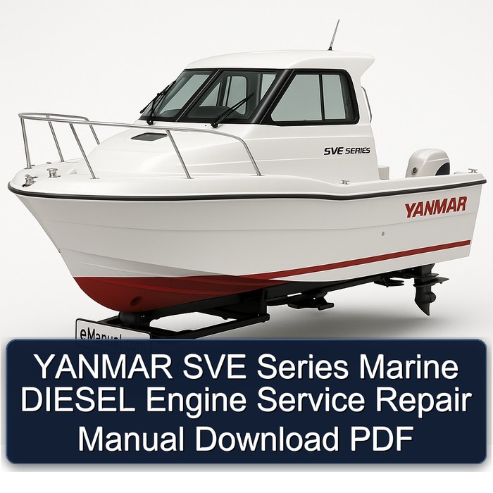 YANMAR SVE Series Marine DIESEL Engine Manual de servicio y reparación Download PDF