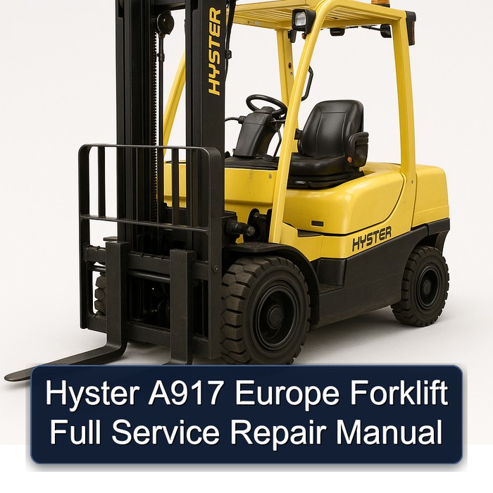 Manual de Reparación Completo para Montacargas Hyster A917 Europa