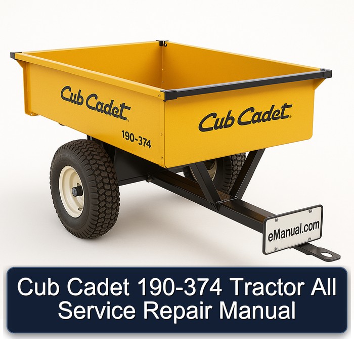 Cub Cadet 190-374 Tractor All Service Repair Manual
