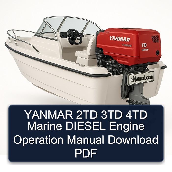YANMAR 2TD 3TD 4TD Marine DIESEL Engine Operation Manual Download PDF