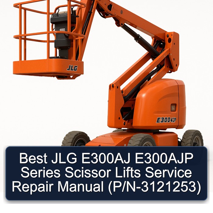 Best JLG E300AJ E300AJP Series Scissor Lifts Service Repair Manual (P/N-3121253) 