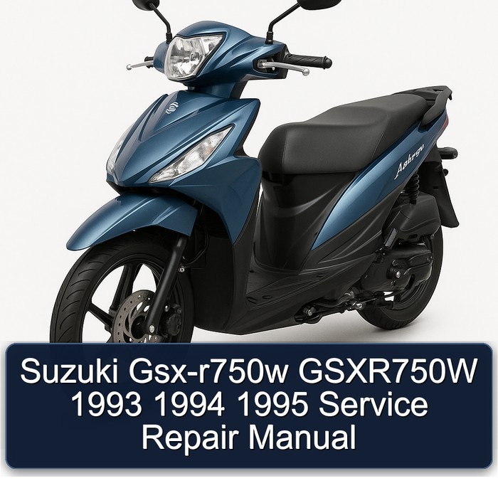 Suzuki Gsx-r750w GSXR750W 1993 1994 1995 Manual de servicio y reparación