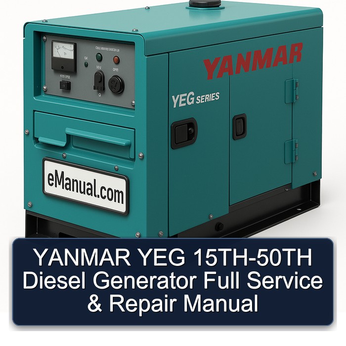 YANMAR YEG 15TH-50TH Diesel Generator Full Service & Repair Manual