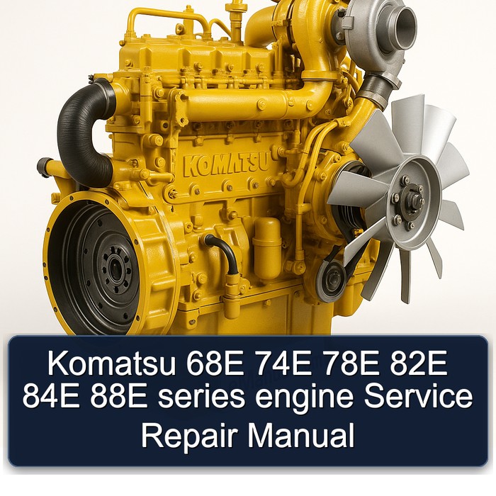 Komatsu 68E 74E 78E 82E 84E 88E series engine Manual de servicio y reparación