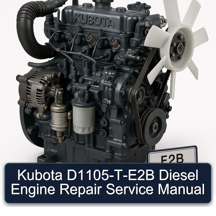 Kubota D1105-T-E2B Diesel Engine Repair Service Manual 