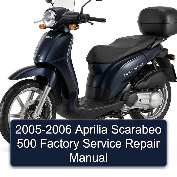 2005-2006 Aprilia Scarabeo 500 Factory Manual de servicio y reparación