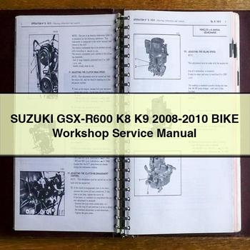 Suzuki GSX-R600 K8 K9 2008-2010 BIKE Workshop Service Repair Manual 