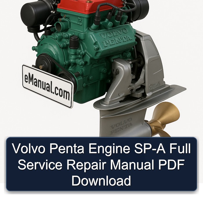 Volvo Penta Engine SP-A Full Manual de servicio y reparación PDF Download