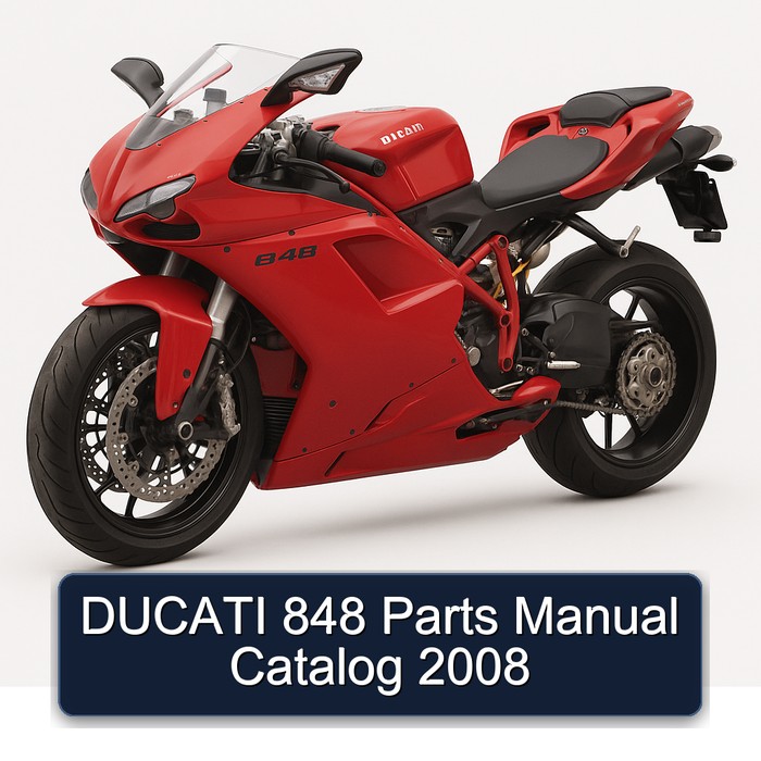 DUCATI 848 Parts Manual Catalog 2008