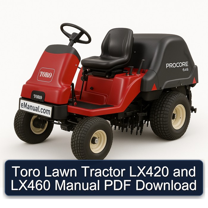 Manual de Tractor de Césped Toro LX420 y LX460 - Descarga PDF