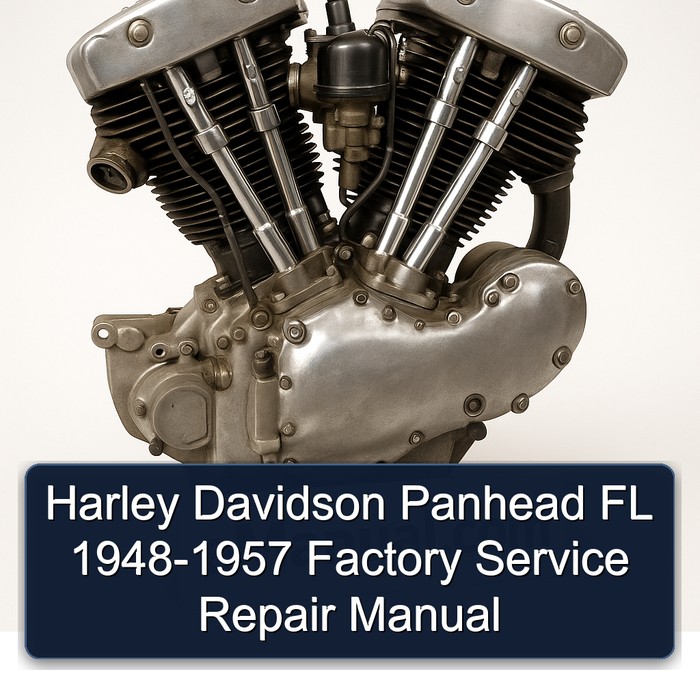 Harley Davidson Panhead FL 1948-1957 Factory Manual de servicio y reparación