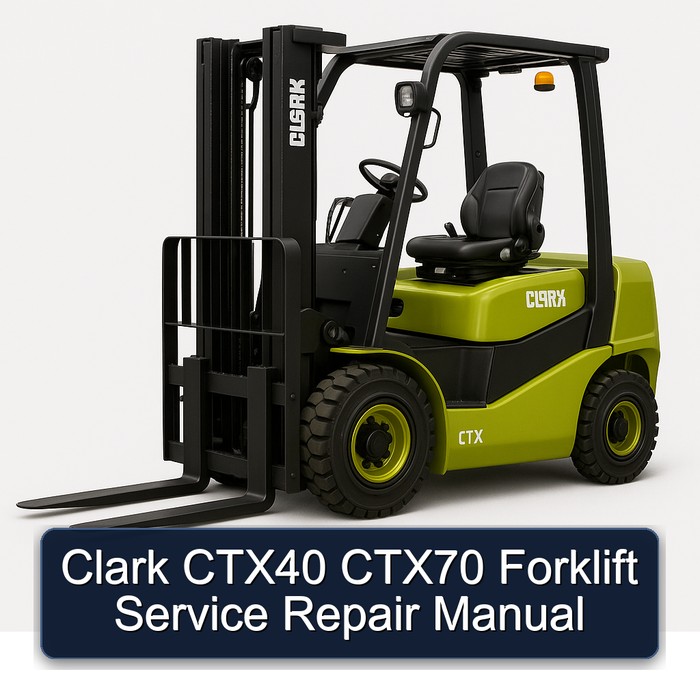 Manual de Servicio y Reparación de Montacargas Clark CTX40 CTX70