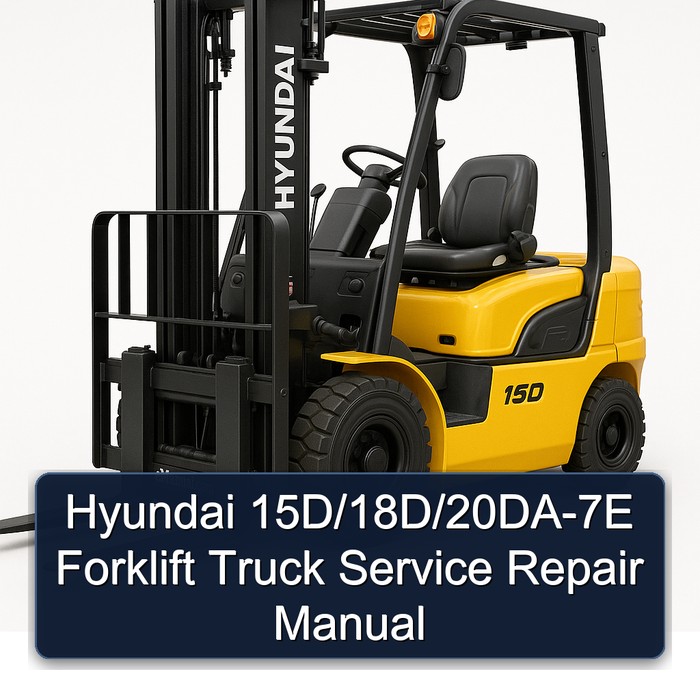 Manual de Servicio y Reparación de Montacargas Hyundai 15D/18D/20DA-7E