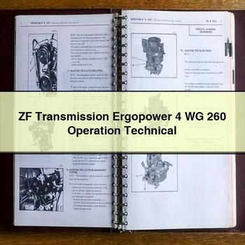 Zf Transmission Ergopower 4 Wg 260 Operation Technical PDF Download
