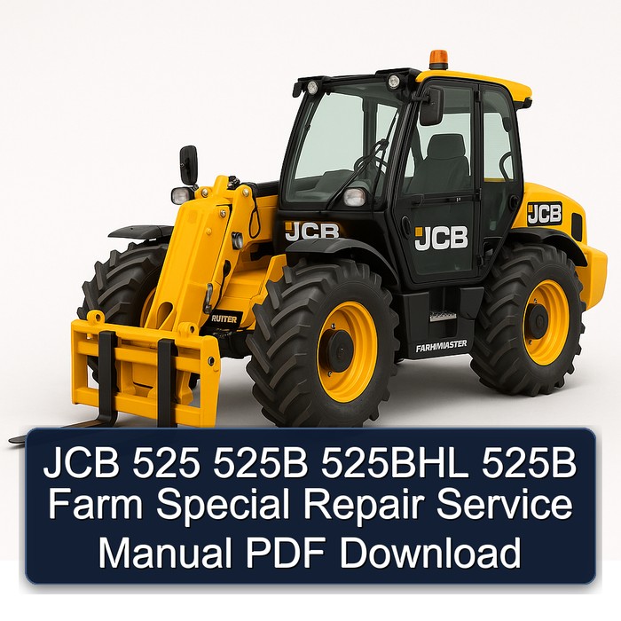 JCB 525 525B 525BHL 525B Farm Special Repair Service Manual PDF Download