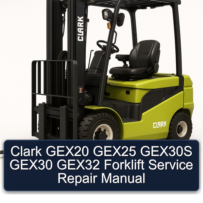 Manual de Servicio y Reparación de Montacargas Clark GEX20, GEX25, GEX30S, GEX30, GEX32