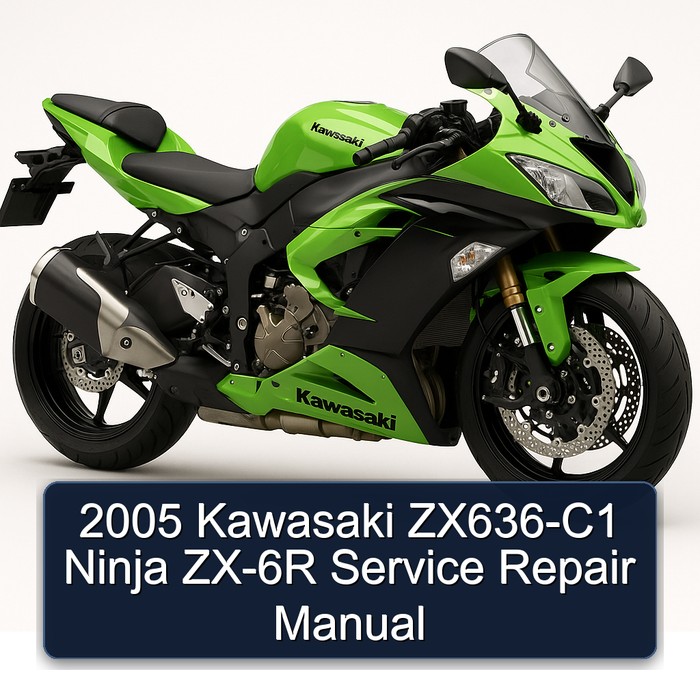 2005 Kawasaki ZX636-C1 Ninja ZX-6R Manual de servicio y reparación