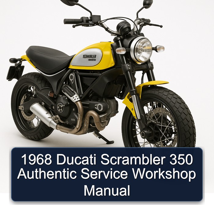 1968 Ducati Scrambler 350 Authentic Service Workshop Manual