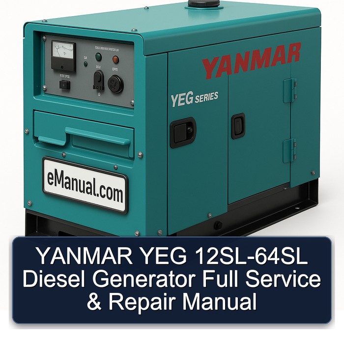 YANMAR YEG 12SL-64SL Diesel Generator Full Manual de servicio y reparación