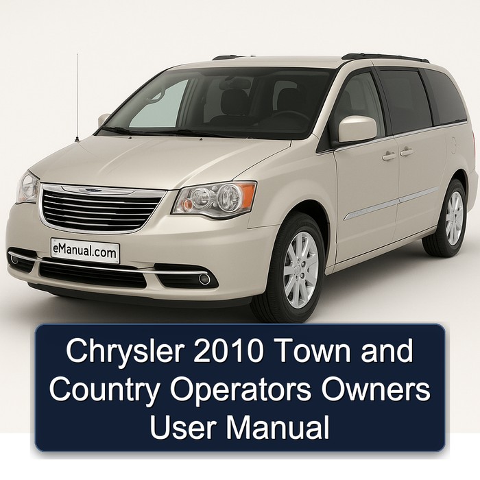 Chrysler 2010 Town and Country Operators Owners User Manual