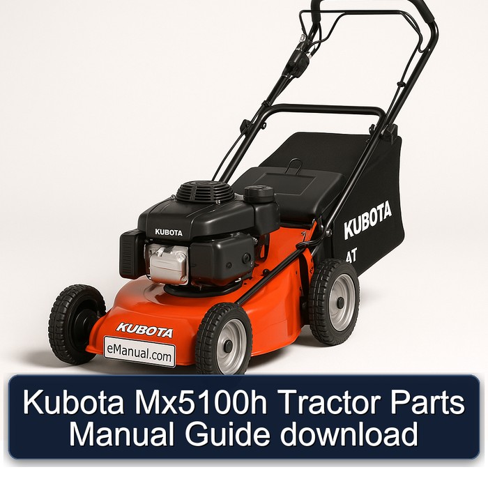 Kubota Mx5100h Tractor Parts Manual Guide download