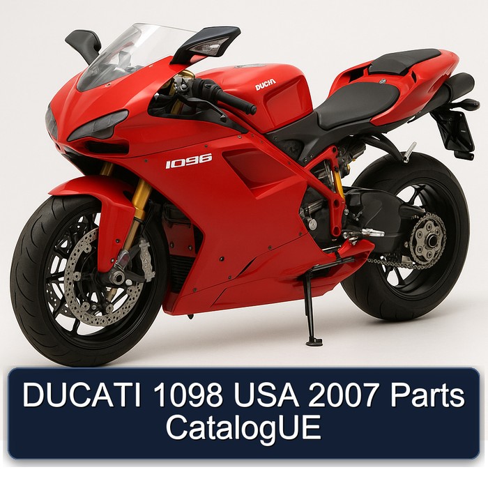DUCATI 1098 USA 2007 Parts CatalogUE