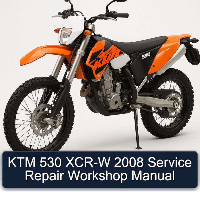 KTM 530 XCR-W 2008 Service Repair Workshop Manual