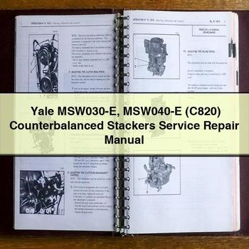 Yale MSW030-E MSW040-E (C820) Counterbalanced Stackers Workshop Service Repair Manual PDF Download