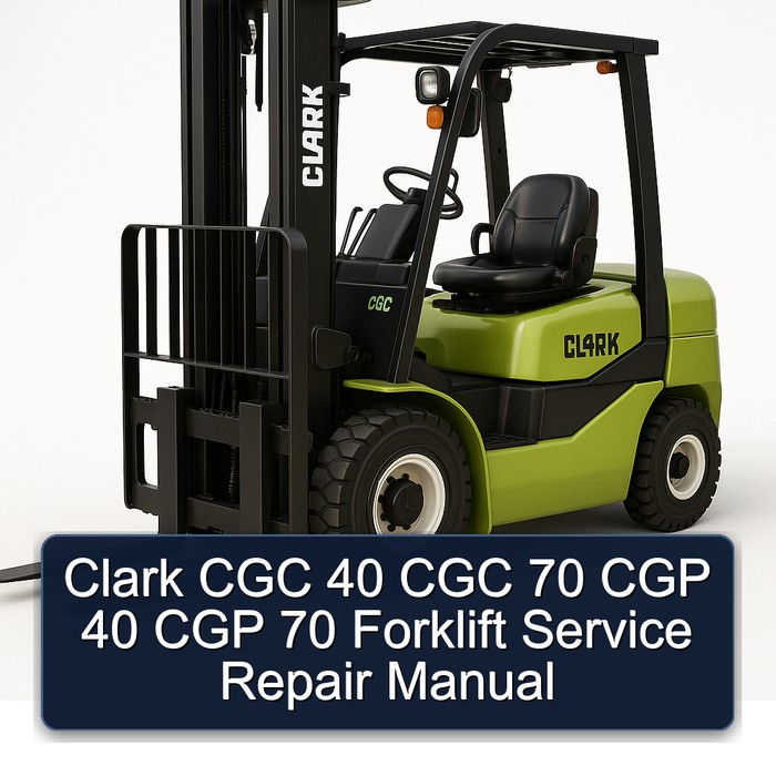 Stapler Service- und Reparaturhandbuch Clark CGC 40/70, CGP 40/70