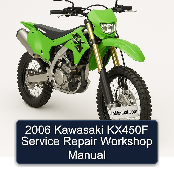 2006 Kawasaki KX450F Service Repair Workshop Manual