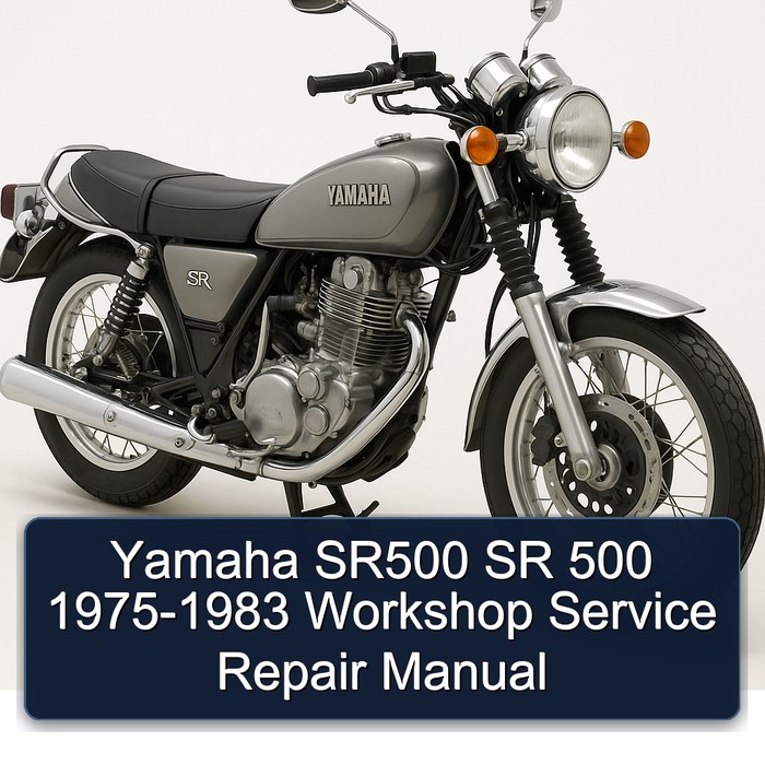 Yamaha SR500 SR 500 1975-1983 Workshop Service Repair Manual