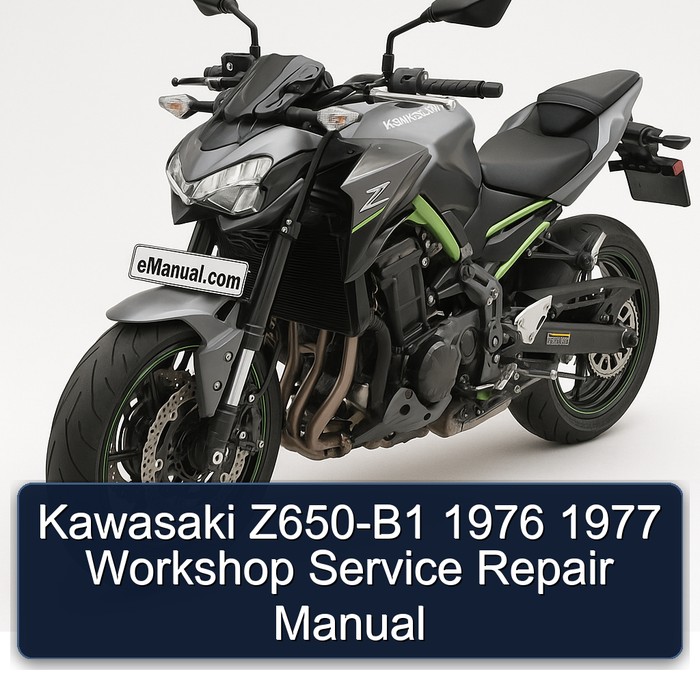 Kawasaki Z650-B1 1976 1977 Workshop Manual de servicio y reparación
