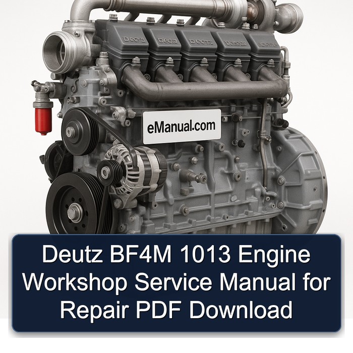 Manual de Servicio de Taller para Motor Deutz BF4M 1013 - PDF Descargable
