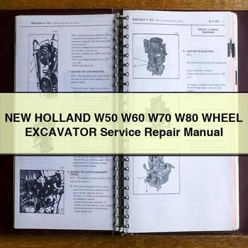 New Holland W50 W60 W70 W80 Wheel Excavator Workshop Service Repair Manual PDF Download